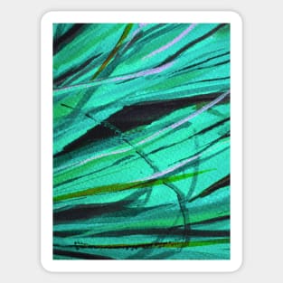 Abstract Grass 1 Digitally Enhanced 5 Sticker